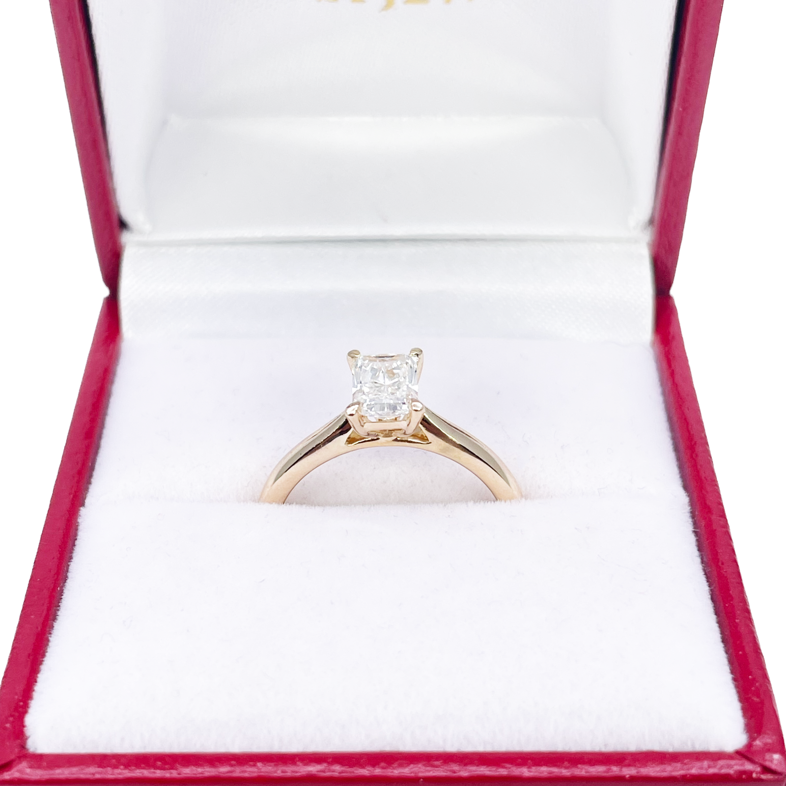 Radiant Cut Natural Diamond Solitaire Engagement Ring 0.50ct GIA Certified  Diamond Ring