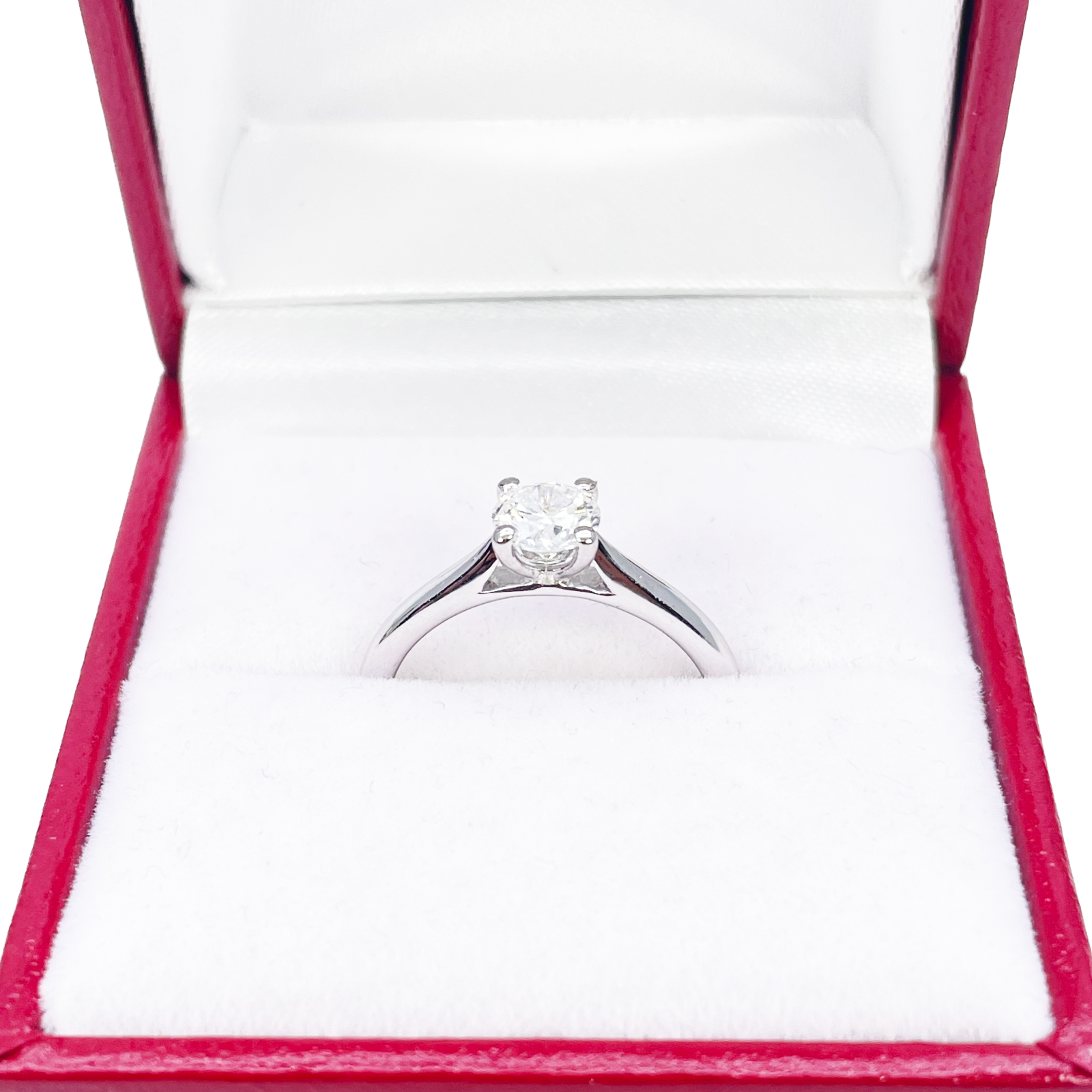 Round Cut Natural Diamond Solitaire Engagement Ring 0.50ct GIA Certified  Diamond Ring