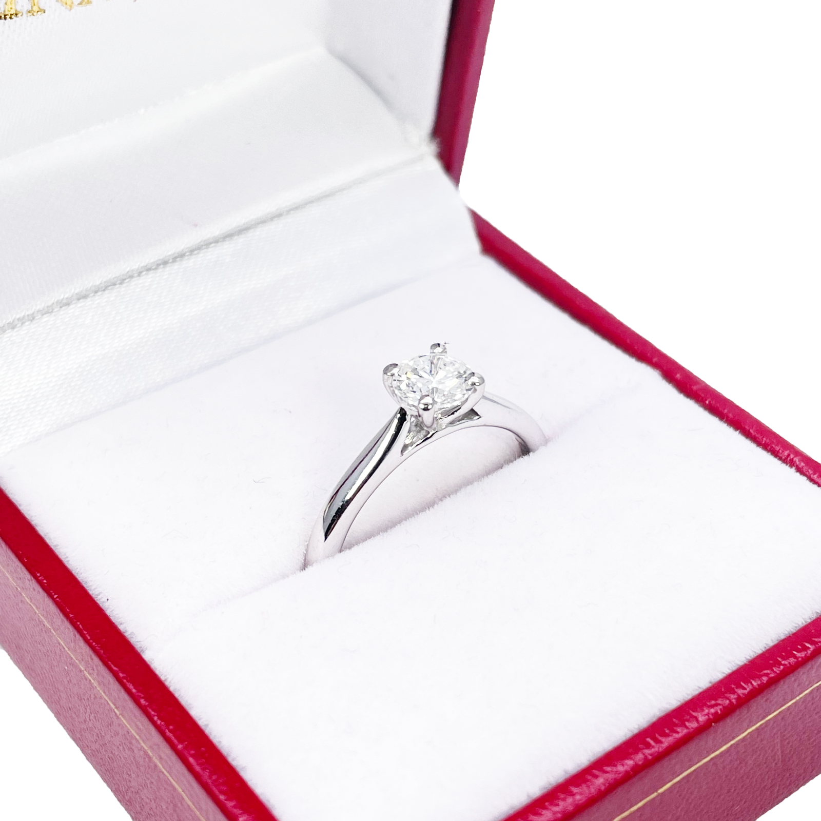 Round Cut Natural Diamond Solitaire Engagement Ring 0.50ct GIA Certified  Diamond Ring