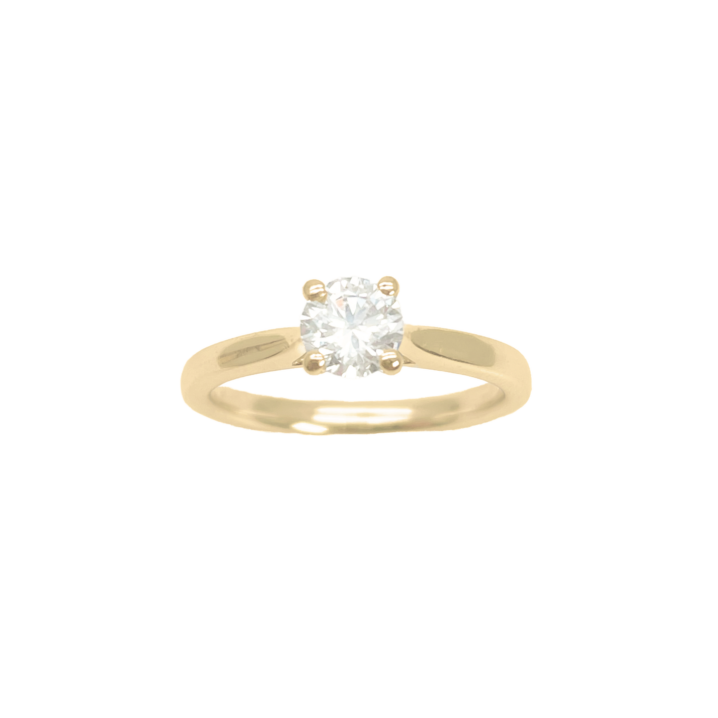 Round Cut Natural Diamond Solitaire Engagement Ring 0.50ct GIA Certified  Diamond Ring