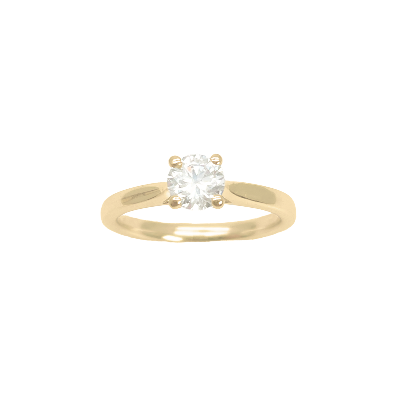 Round Cut Natural Diamond Solitaire Engagement Ring 0.50ct GIA Certified  Diamond Ring