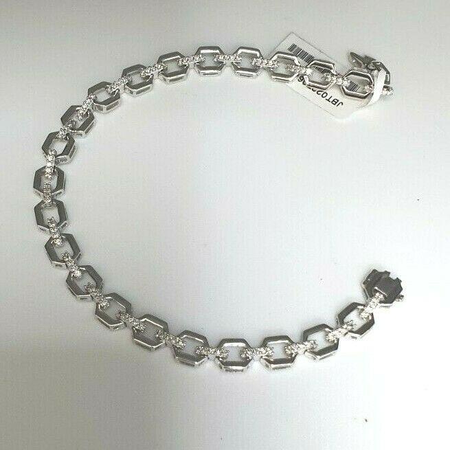 18ct White Gold & Diamond Ladies Bracelet 0.70cts 7.5'' Inches