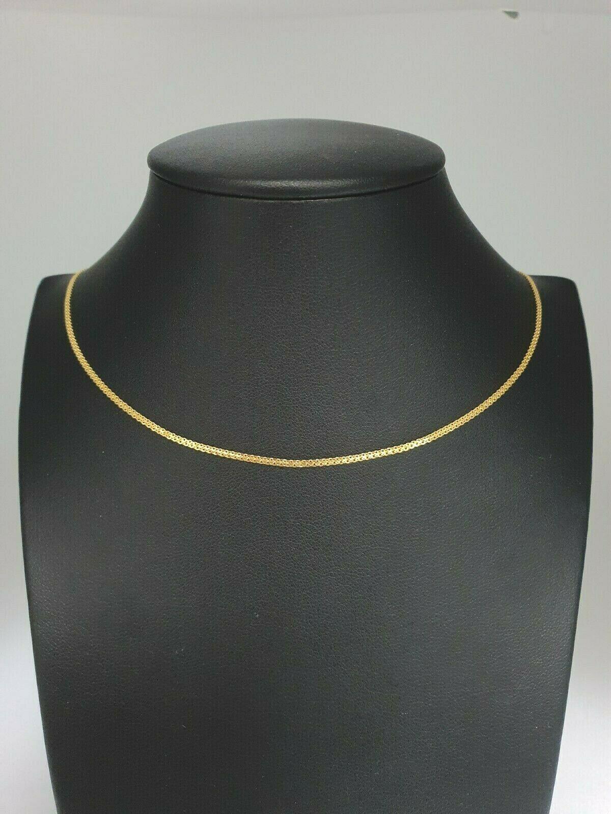 22ct Yellow Gold Men's/Ladies Fancy Chain Necklace 16'' inches