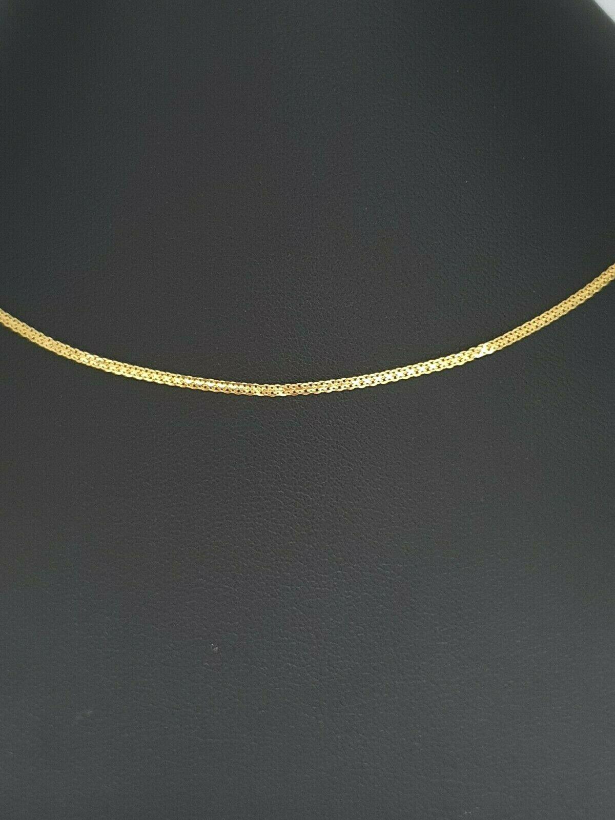 22ct Yellow Gold Men's/Ladies Fancy Chain Necklace 16'' inches