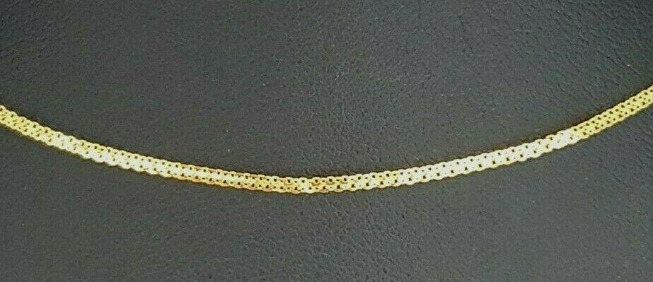 22ct Yellow Gold Men's/Ladies Fancy Chain Necklace 16'' inches