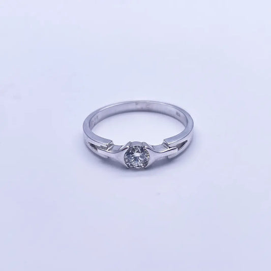 18ct White Gold Diamond Solitaire Ring 0.26ct  Diamond Ring