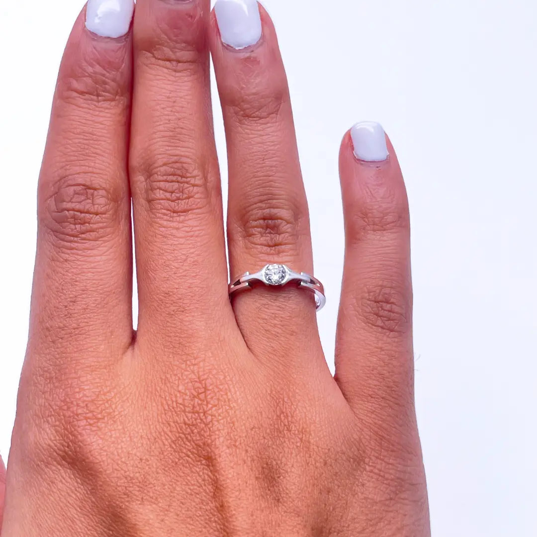 18ct White Gold Diamond Solitaire Ring 0.26ct  Diamond Ring