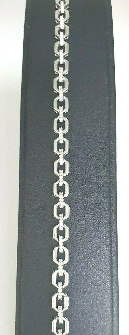 18ct White Gold & Diamond Ladies Bracelet 0.70cts 7.5'' Inches  Diamond Bracelets