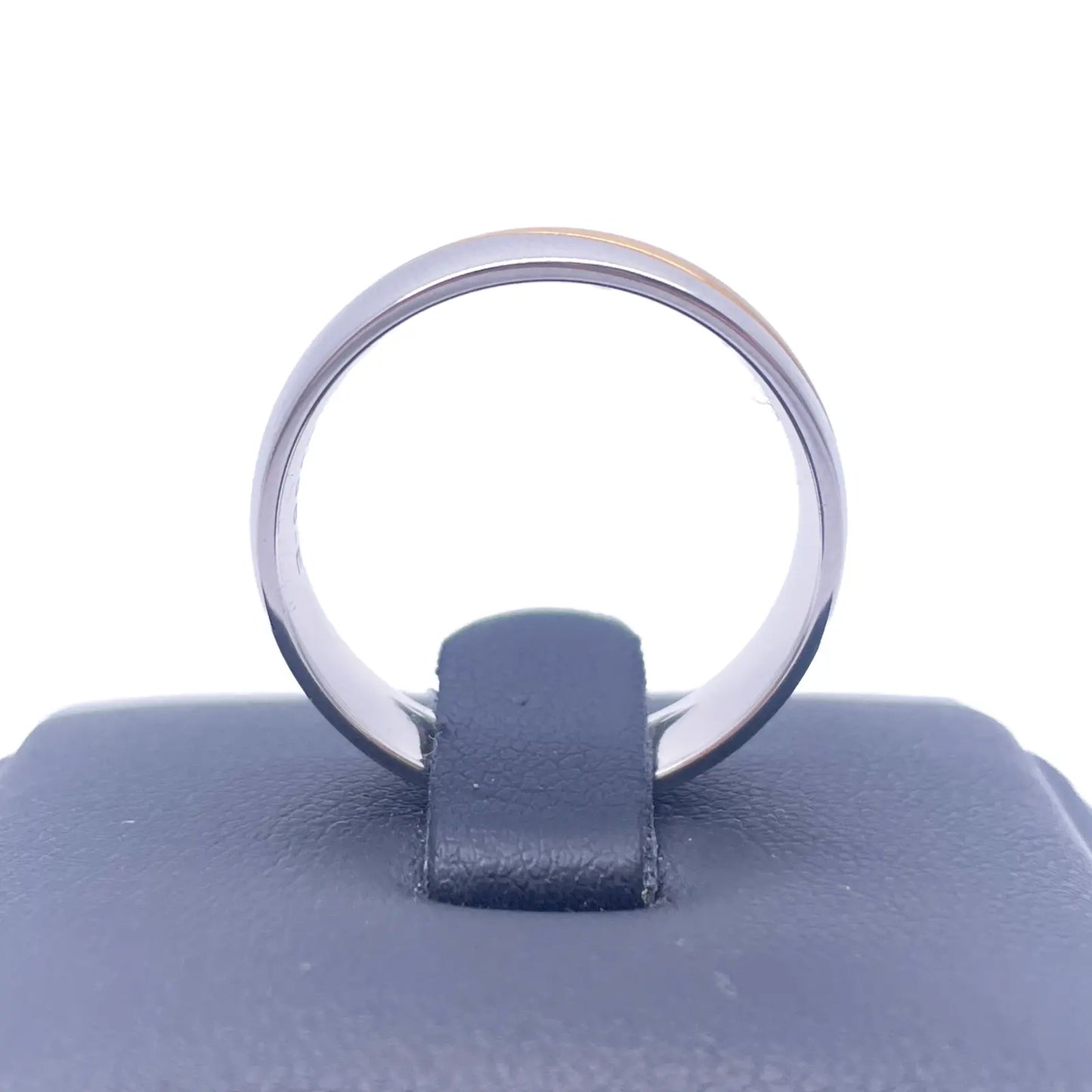 18ct White/Yellow Gold Two-Tone Mens Wedding 6mm Band With Half Matt Groove 