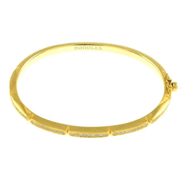 18ct Yellow Gold Diamond Bangle/Bracelet From Boodles Art Deco Jazz Collection 0.63ct  Diamond Bracelets