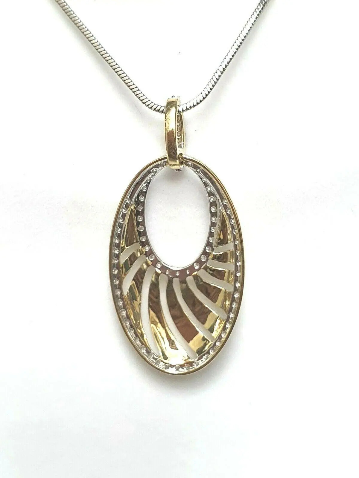 18ct Yellow Gold Diamond Necklace 1.55cts 