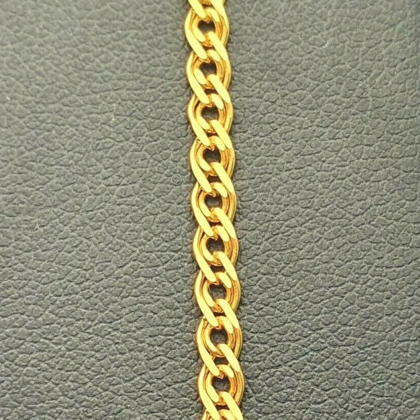 22ct Yellow Gold Ladies Fancy Link Bracelet 7.5 inches