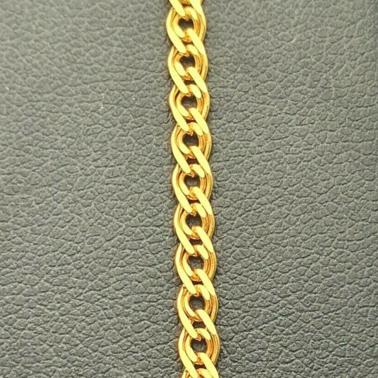 22ct Yellow Gold Ladies Fancy Link Bracelet 7.5 inches