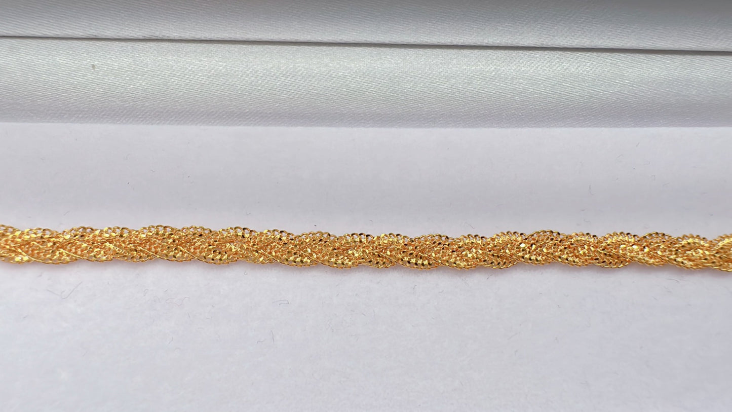 22ct Yellow Solid Gold Ladies Bracelet