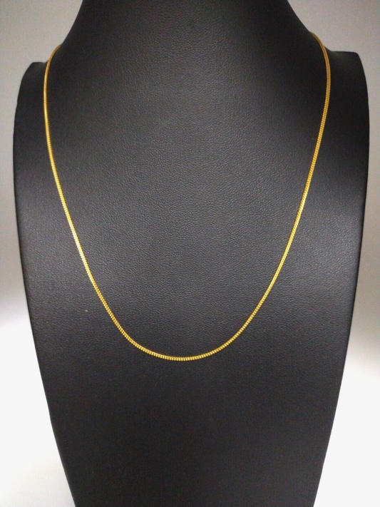 22ct Yellow Gold Men's/Ladies Fancy Chain Necklace 16'' inches Stamped