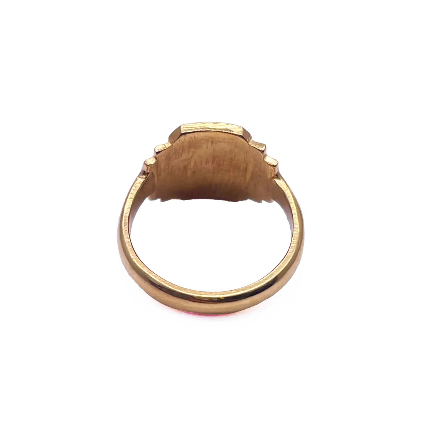 22ct Yellow Gold High Polished Children's Signet Ring 9.0mm 