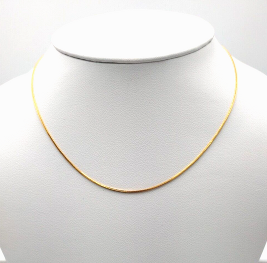 22ct Yellow Gold Men's/Ladies Chain Necklace 16