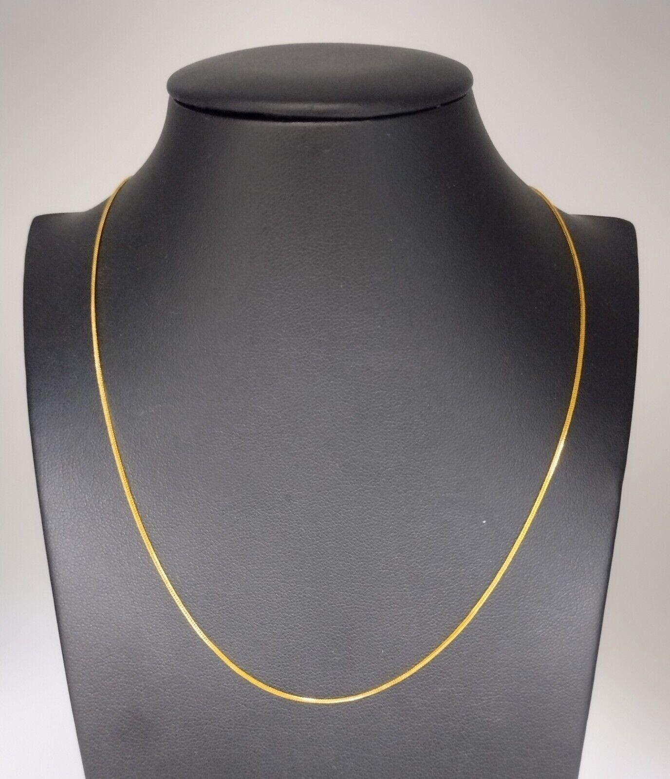 22ct Yellow Gold Men's/Ladies Chain Necklace 16