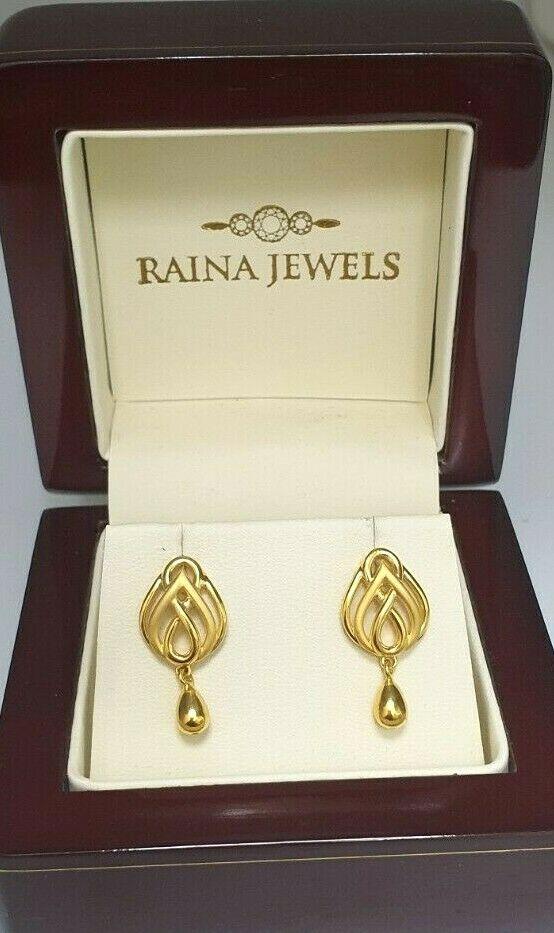 22ct Yellow Gold Ladies Drop Earrings 4.4 Grams