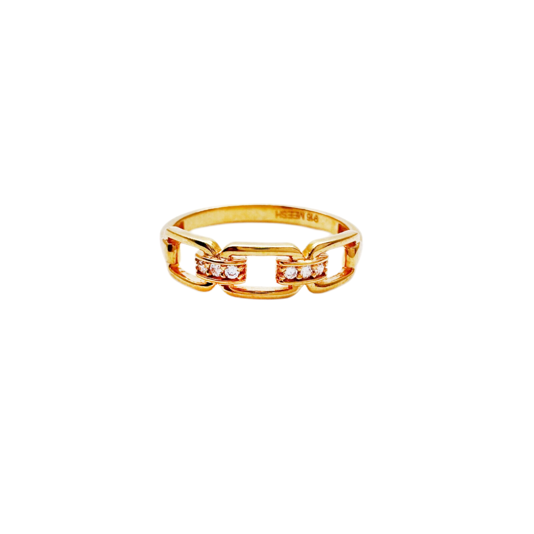 22ct Yellow Gold & Cubic Zirconia Ring, 2.11gm