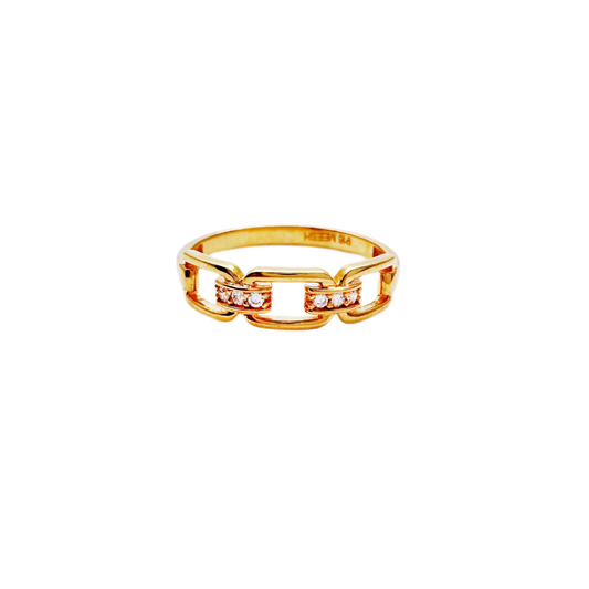 22ct Yellow Gold & Cubic Zirconia Ring, 2.11gm