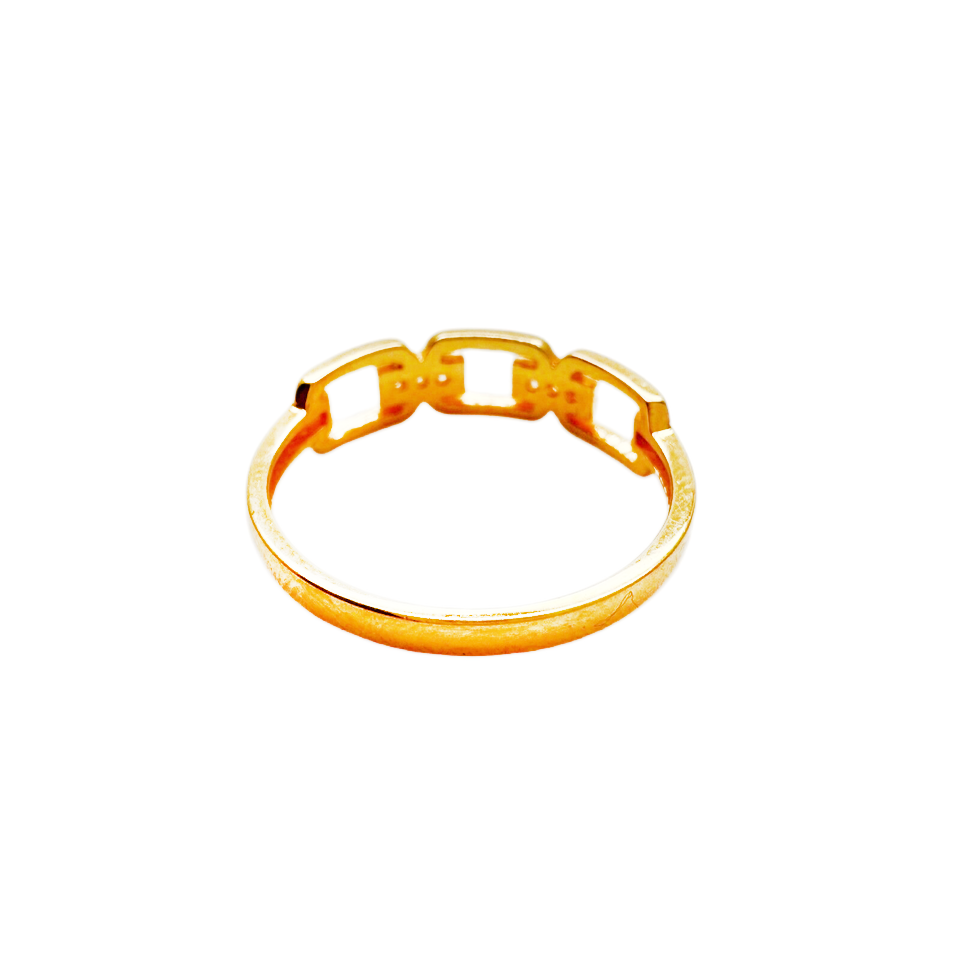 22ct Yellow Gold & Cubic Zirconia Ring, 2.11gm