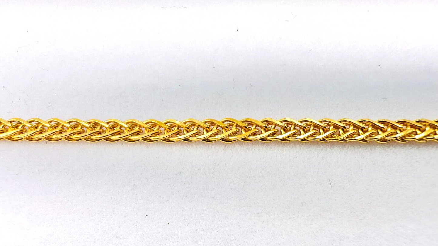 22ct Yellow Gold Fancy Flat Style Bracelet 7 inches 5.78gm