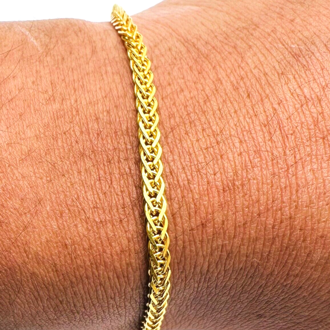 22ct Yellow Gold Fancy Flat Style Bracelet 7 inches 5.78gm