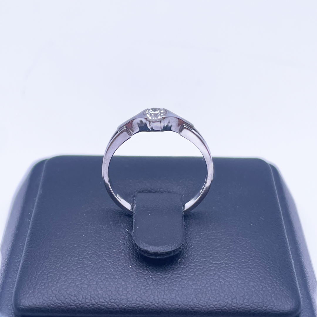 18ct White Gold Diamond Solitaire Ring 0.26ct