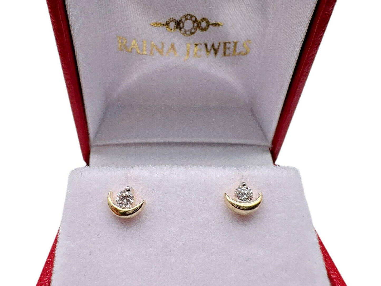 18ct Yellow Gold Diamond Stud Children's Earrings 0.07 ct