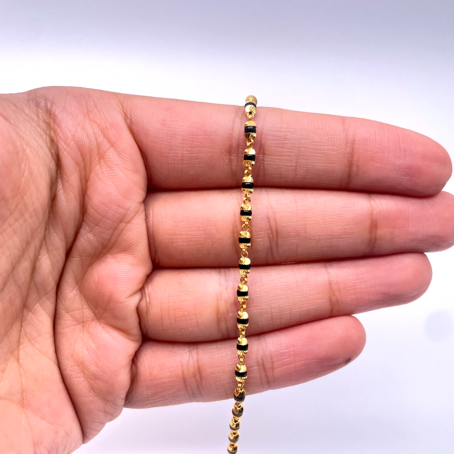 22ct Yellow Gold Mangalsutra Bracelet 6.8'' inches