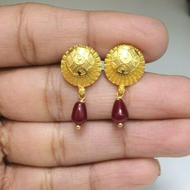 22ct Yellow Gold Ladies Long Earrings 5.0 Grams