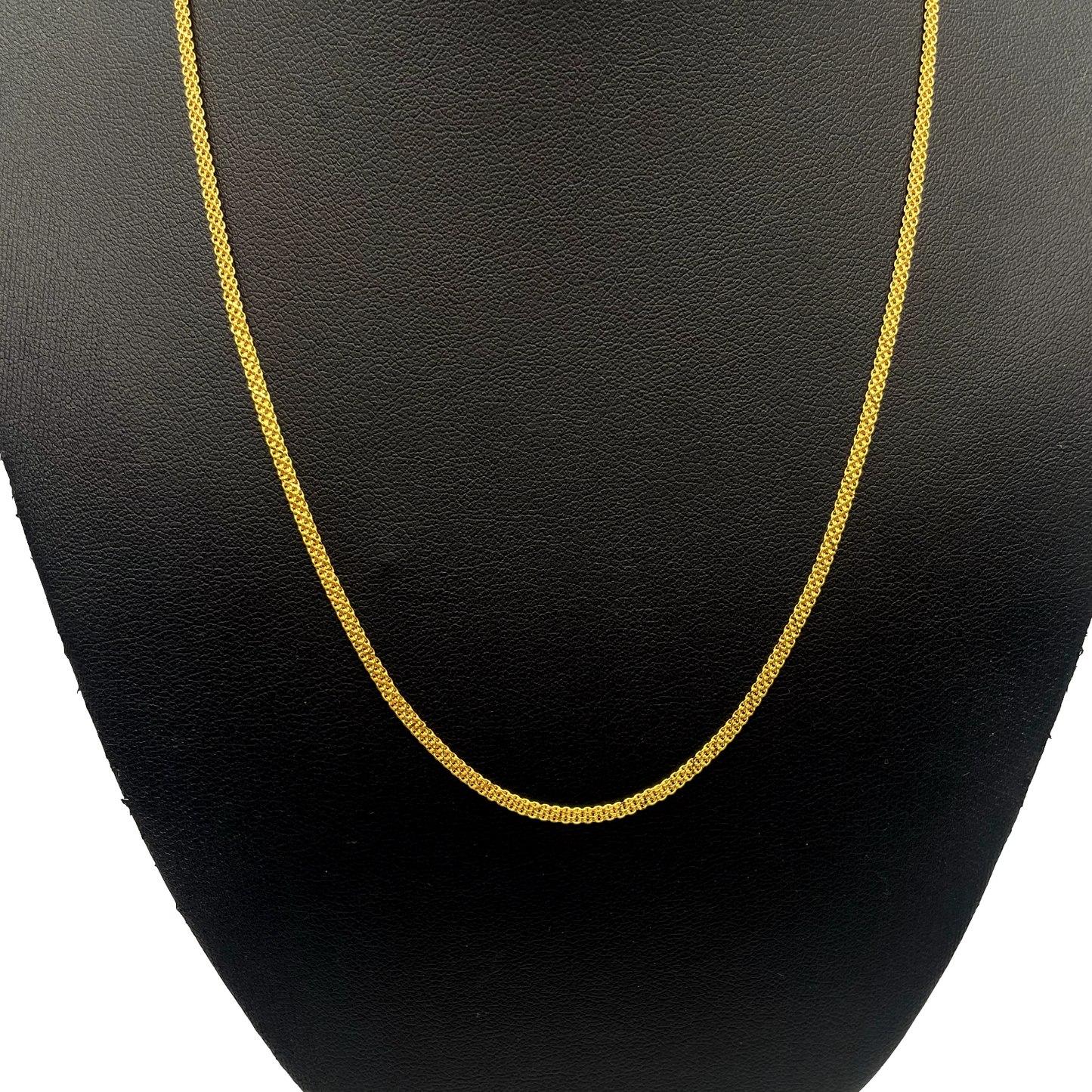 22ct Yellow Gold Fancy Flat Chain Necklace 18'' inch 4gm