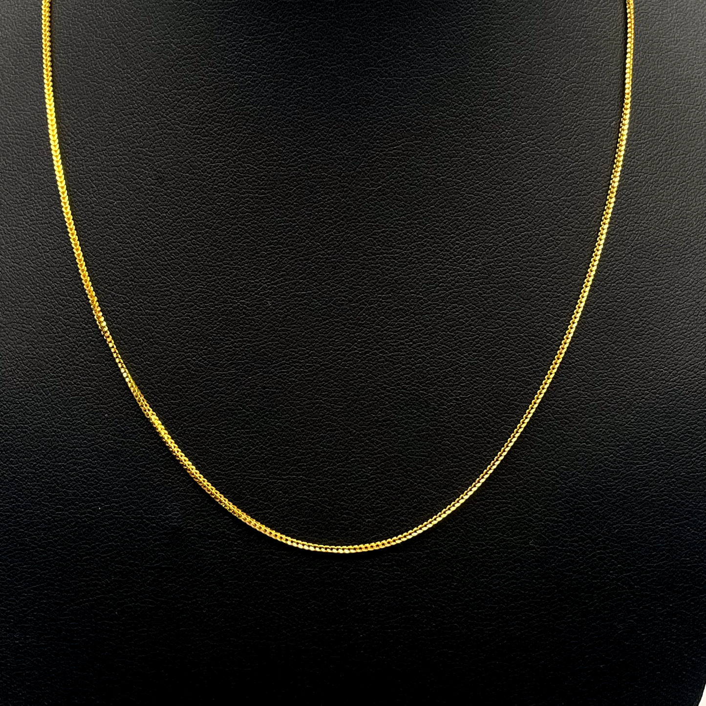 22ct Yellow Gold Fancy Foxtail Chain Necklace 16