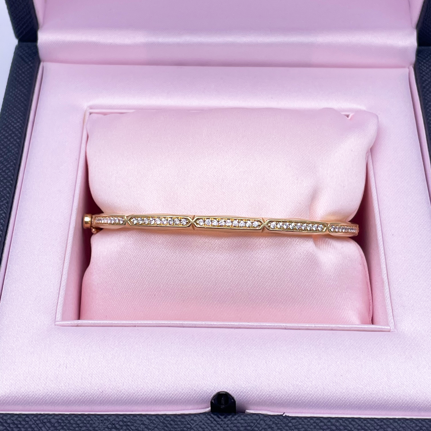 18ct Yellow Gold Diamond Bangle/Bracelet From Boodles Art Deco Jazz Collection 0.63ct