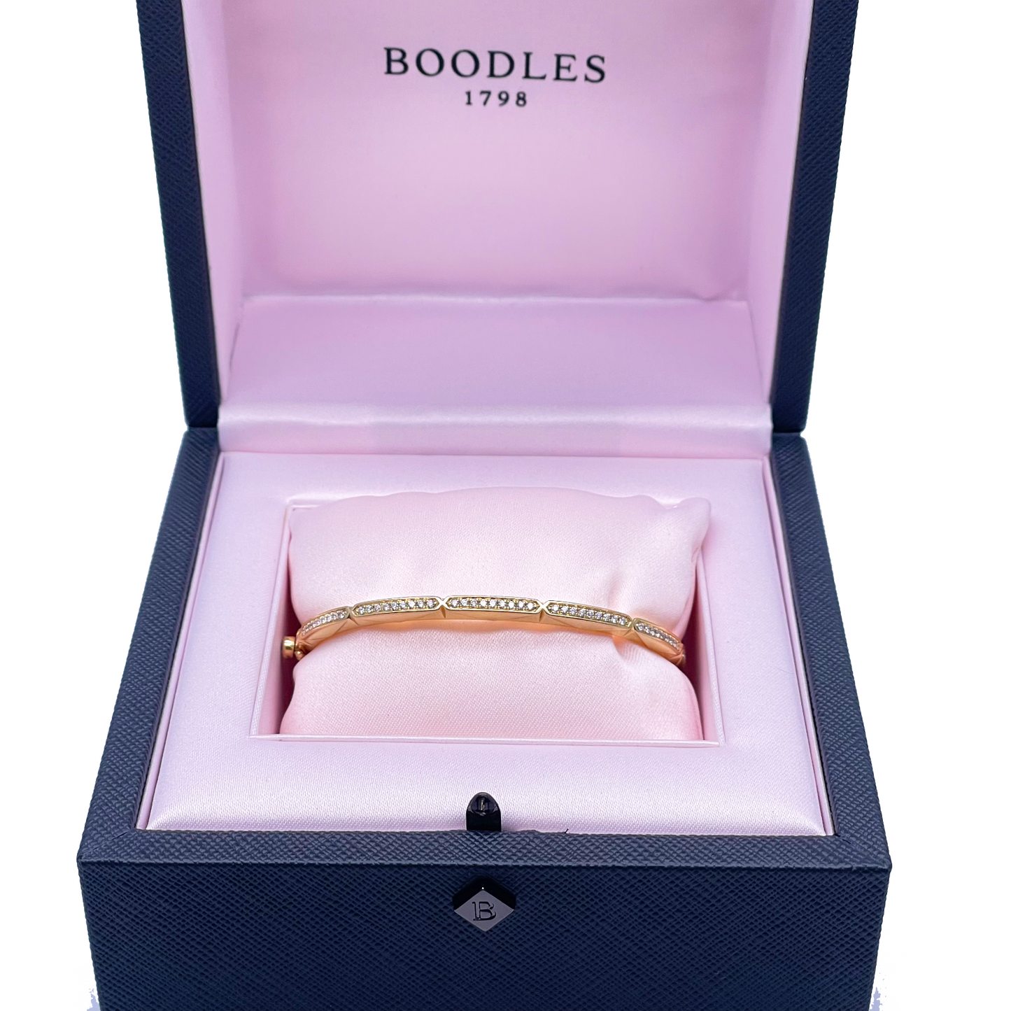 18ct Yellow Gold Diamond Bangle/Bracelet From Boodles Art Deco Jazz Collection 0.63ct