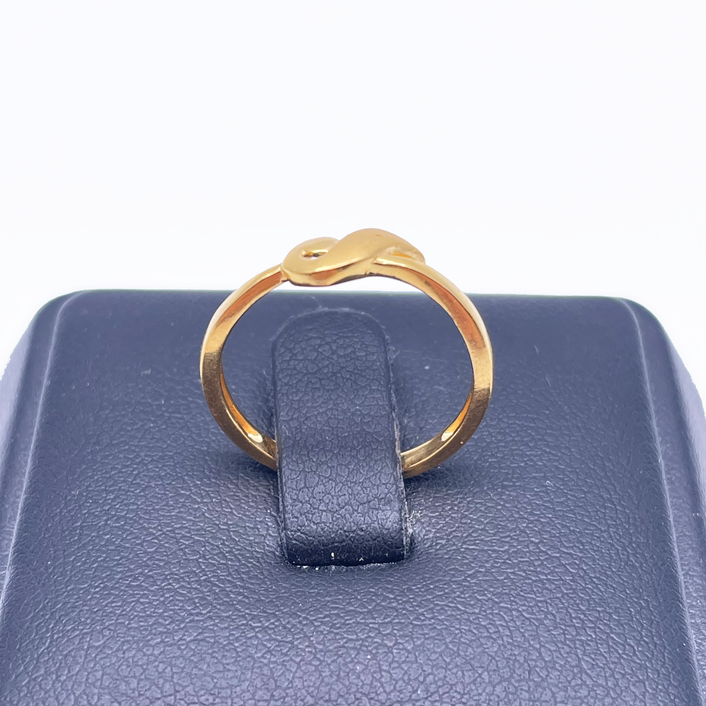 22ct Yellow Gold Polished & Matt Infinity Minimalistic Ring