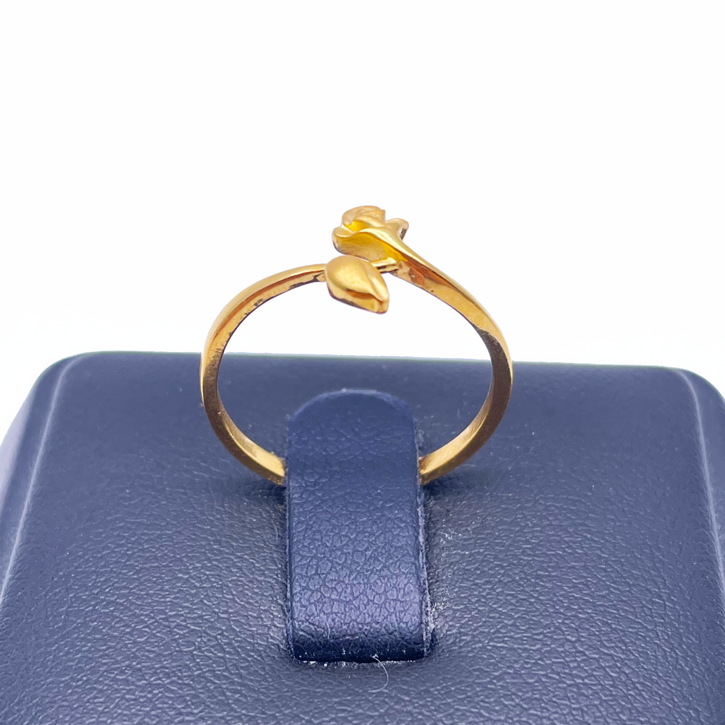 22ct Yellow Gold Polished & Matt Rose Minimalist Ring