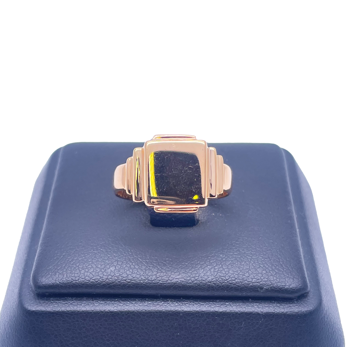 22ct Yellow Gold High Polished Men's Signet Ring