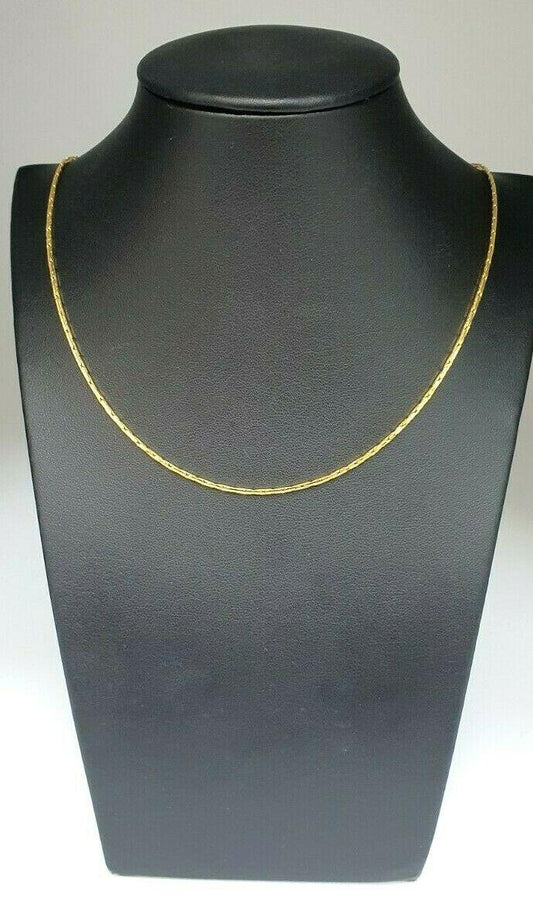 22ct Yellow Gold Mens/Ladies Fancy Chain Necklace 18'' inch Hallmarked