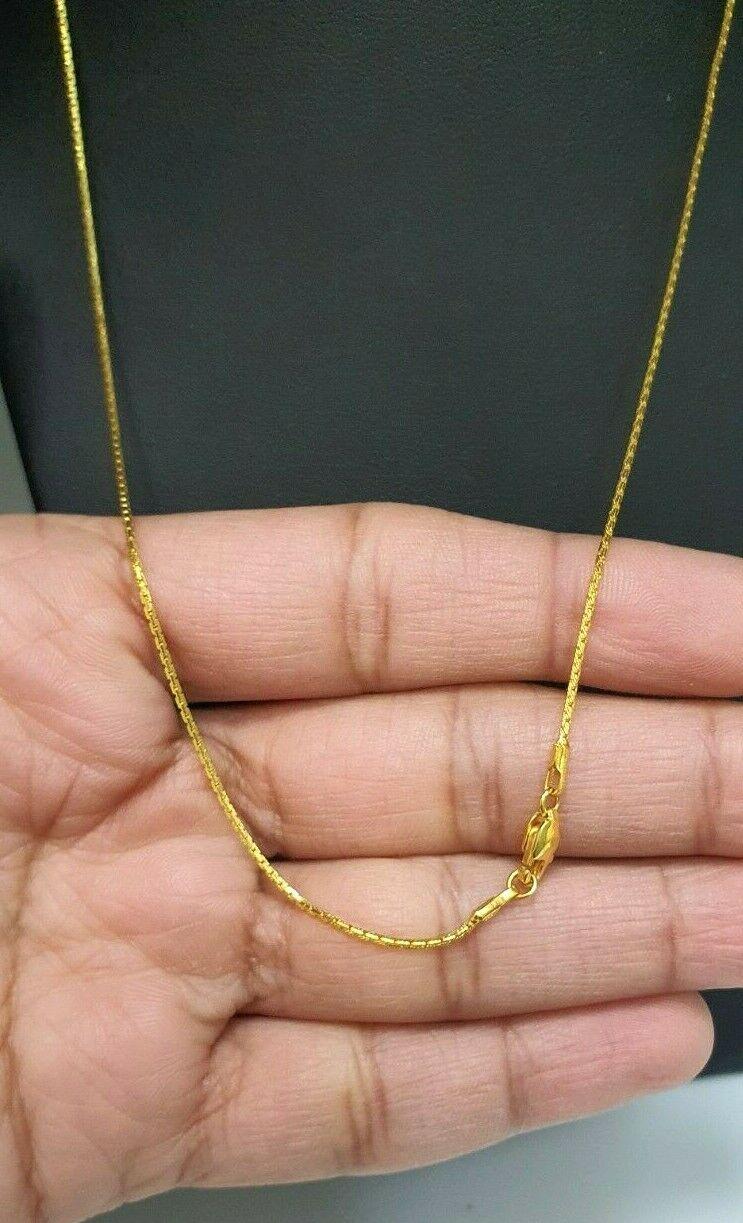 22ct Yellow Gold Mens/Ladies Fancy Chain Necklace 18'' inch Hallmarked