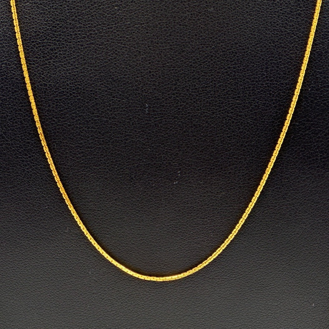 22ct Yellow Gold Mens/Ladies Fancy Chain Necklace 18'' inch Hallmarked