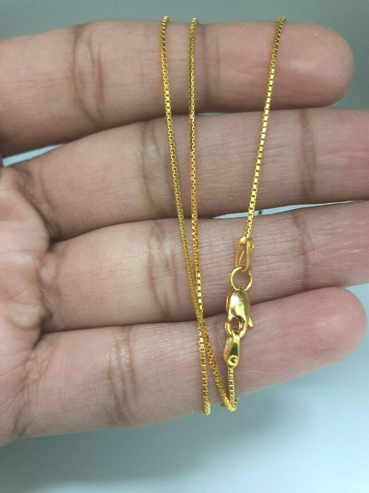 22ct Yellow Gold Men/Ladies Chain Necklace 16