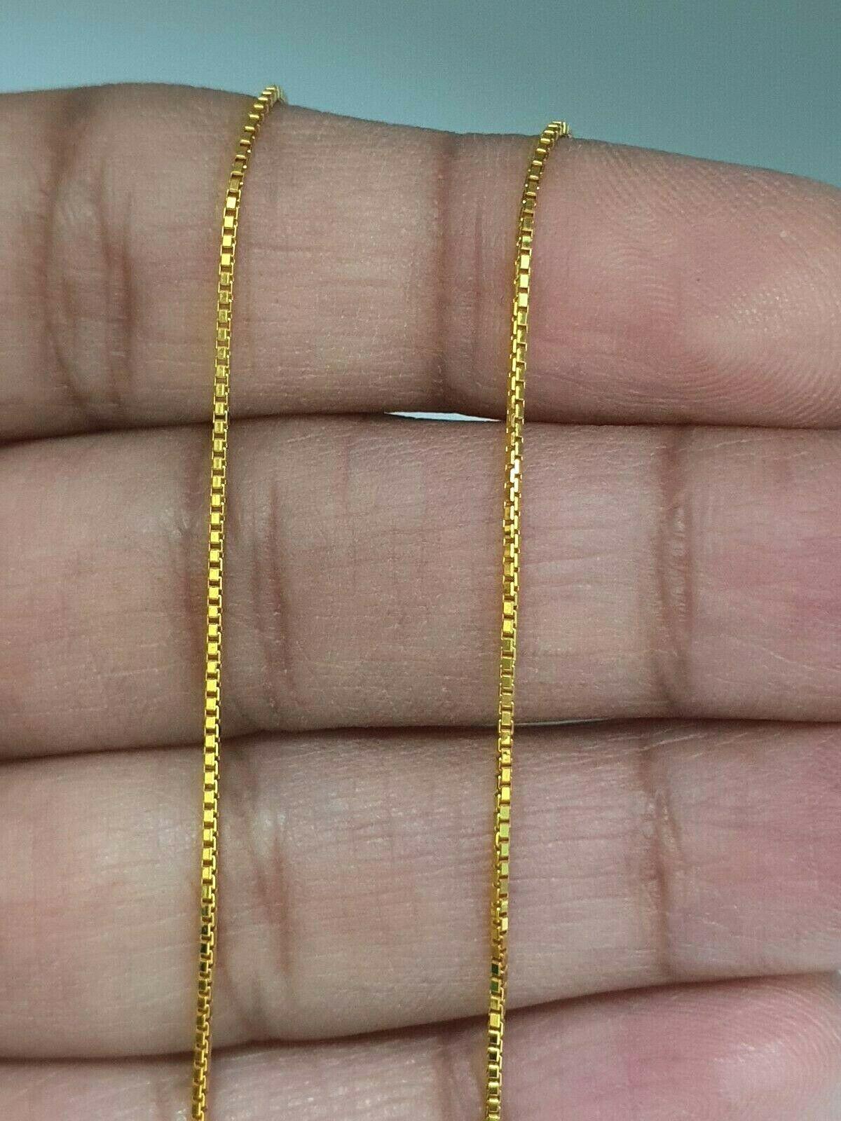 22ct Yellow Gold Men/Ladies Chain Necklace 16