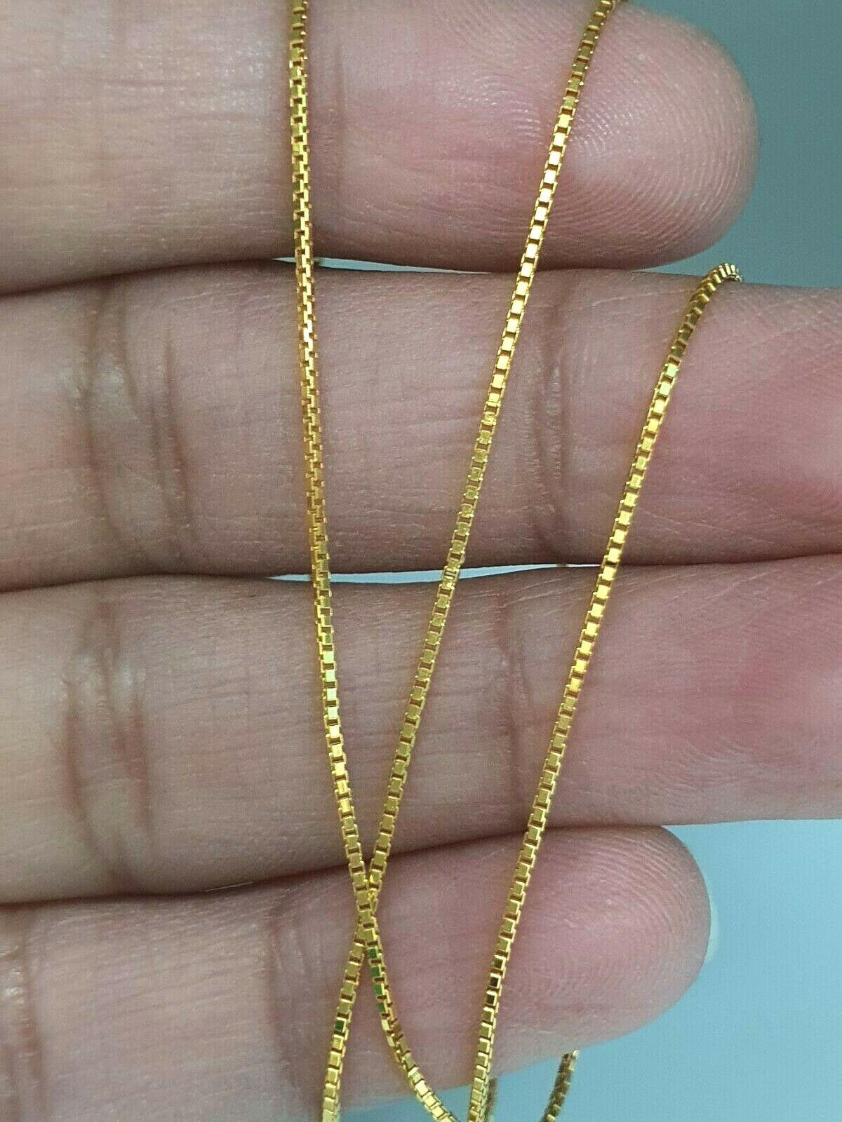 22ct Yellow Gold Men/Ladies Chain Necklace 16