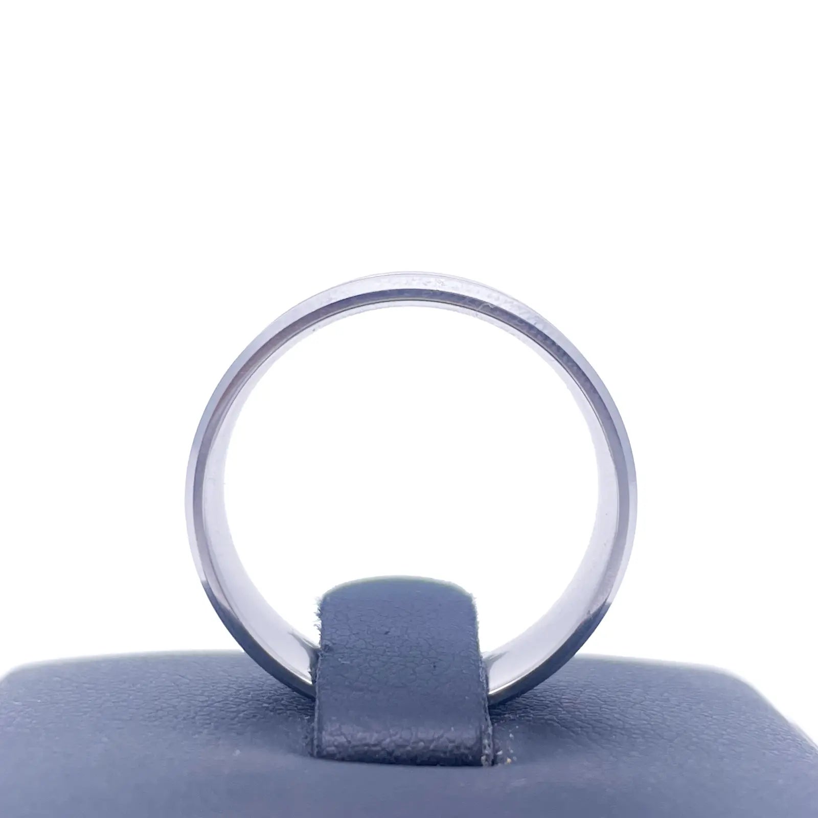 Mens Platinum Wedding Band 7mm Matt with Centre Groove & Bevelled Edges Heavy Weight  Platinum Ring